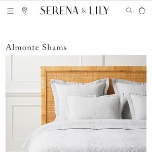 Serena & Lily Euro Shams - BRAND NEW